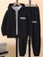 Unisex Siyah Oversize Nasa Esofman Takımı 1