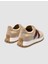 %100 Hakiki Deri Bej Kadın Sneaker 3