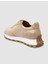 %100 Hakiki Deri Bej Kadın Sneaker 5