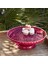 Donna Ayaklı Dekoratif Tabak Bordo 28 cm 1