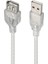 1.5 Metre 2.0V Şeffaf USB Uzatma Kablosu 1