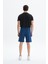 Erkek Regular Fit Basic Süprem % 100 Pamuk Cepli Şort Y29504279002 4