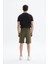 Erkek Regular Fit Basic Süprem % 100 Pamuk Cepli Şort Y29504279002 4