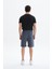 Erkek Regular Fit Basic Süprem % 100 Pamuk Cepli Şort Y29504279002 4