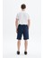 Erkek Regular Fit Basic Süprem % 100 Pamuk Arka ve Yandan Cepli Şort Y29504279102 5