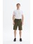 Erkek Regular Fit Basic Süprem % 100 Pamuk Arka ve Yandan Cepli Şort Y29504279102 1