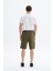 Erkek Regular Fit Basic Süprem % 100 Pamuk Arka ve Yandan Cepli Şort Y29504279102 5