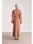 Örme Beli Çift Bağlamalı Elbise ORT9727 Camel 5