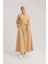 Polo Yaka Basic Pamuk Elbise 24Y9822 Camel 1