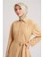 Polo Yaka Basic Pamuk Elbise 24Y9822 Camel 4