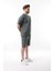 Haki Nakış Detaylı Erkek Şort T-Shirt Takım E7305 2