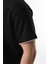 Siyah Nakış Detaylı Erkek Şort T-Shirt Takım E7305 2