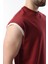 Bordo Sıfır Kol Erkek Şort T-Shirt Takım E7308 4