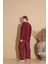 Büyük Beden Pamuklu Milan Kumaş Kadın Pijama Takımı 3