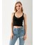 Petek Örgülü Askılı Crop Top, Body, Şık Rahat V Yaka Fitilli Kolsuz T-Shirt Krop, Askılı Krop, Top. 4