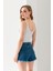 Petek Örgülü Askılı Crop Top, Body, Şık Rahat V Yaka Fitilli Kolsuz T-Shirt Krop, Askılı Krop, Top. 5