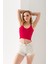 Petek Örgülü Askılı Crop Top, Body, Şık Rahat V Yaka Fitilli Kolsuz T-Shirt Krop, Askılı Krop, Top. 5