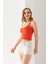 Petek Örgülü Askılı Crop Top, Body, Şık Rahat V Yaka Fitilli Kolsuz T-Shirt Krop, Askılı Krop, Top. 3