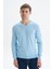 Erkek Slim Fit Basic V Yaka Triko Kazak K9KRO0852 1