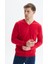 Erkek Slim Fit Basic V Yaka Triko Kazak K9KRO0852 3