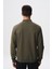 Erkek Slim Fit Scuba Su Geçirmeyen Kumaş Basic Kol Cepli Tam Fermuar Kolej Yaka Sweatshirt K28324988301 6