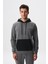 Erkek Slim Fit Basic Kanguru Cepli Su Geçirmeyen Scuba Kumaş Interlok Kapşonlu Sweatshirt K28254988601 1