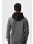 Erkek Slim Fit Basic Kanguru Cepli Su Geçirmeyen Scuba Kumaş Interlok Kapşonlu Sweatshirt K28254988601 5