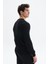 Erkek Slim Fit Likralı Akrilik Kumaş V Yaka Kareli Kazak K0KRO0860 4