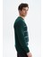 Erkek Slim Fit Likralı Akrilik Kumaş V Yaka Kareli Kazak K0KRO0860 4