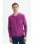 Erkek Slim Fit Basic V Yaka Triko Kazak K9KRO0852 1