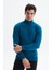 Erkek Slim Fit Likralı Akrilik Kumaş Boğazlı Yaka Triko Kazak K0KRO0862 2