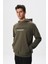 Erkek Slim Fit Scuba Interlok Su Geçirmeyen Kanguru Cepli Kapşonlu Sweatshirt K28254988701 3
