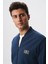 Erkek Slim Fit Scuba Su Geçirmeyen Kumaş Basic Kol Cepli Tam Fermuar Kolej Yaka Sweatshirt K28324988301 2