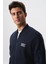 Erkek Slim Fit Scuba Su Geçirmeyen Kumaş Basic Kol Cepli Tam Fermuar Kolej Yaka Sweatshirt K28324988301 2