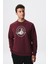 Baskılı Yazılı Regular Fit Şardonlu Erkek Bisiklet Yaka Sweatshirt K28124602901 3