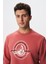 Baskılı Yazılı Regular Fit Şardonlu Erkek Bisiklet Yaka Sweatshirt K28124602901 2