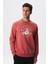 Baskılı Yazılı Regular Fit Şardonlu Erkek Bisiklet Yaka Sweatshirt K28124602901 3