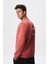Baskılı Yazılı Regular Fit Şardonlu Erkek Bisiklet Yaka Sweatshirt K28124602901 4