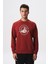 Baskılı Yazılı Regular Fit Şardonlu Erkek Bisiklet Yaka Sweatshirt K28124602901 1
