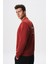 Baskılı Yazılı Regular Fit Şardonlu Erkek Bisiklet Yaka Sweatshirt K28124602901 4