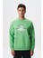Baskılı Yazılı Regular Fit Şardonlu Erkek Bisiklet Yaka Sweatshirt K28124602901 1