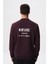 Baskılı Yazılı Regular Fit Şardonlu Erkek Bisiklet Yaka Sweatshirt K28124602901 5