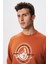 Baskılı Yazılı Regular Fit Şardonlu Erkek Bisiklet Yaka Sweatshirt K28124602901 2