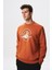 Baskılı Yazılı Regular Fit Şardonlu Erkek Bisiklet Yaka Sweatshirt K28124602901 3