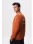 Baskılı Yazılı Regular Fit Şardonlu Erkek Bisiklet Yaka Sweatshirt K28124602901 4