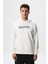 Erkek Regular Fit Yazı Baskılı Dikişli Kanguru Cepli Sweatshirt K28254627001 1