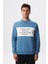 Erkek Regular Fit Yazılı Şardonlu 3 İplik Bisiklet Yaka Sweatshirt K28124602601 1