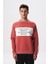 Erkek Regular Fit Yazılı Şardonlu 3 İplik Bisiklet Yaka Sweatshirt K28124602601 1