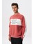 Erkek Regular Fit Yazılı Şardonlu 3 İplik Bisiklet Yaka Sweatshirt K28124602601 3