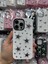 Yuax Apple iPhone 13 Uyumlu Kılıf Kabartmalı Parlak Yıldız Figürlü Silikon Case Beyaz 2